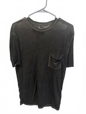 We The Free Black Short Sleeve Pocket T-Shirt Extra Small
